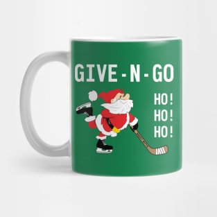 Hockey Santa Give N Go Ho! Ho! Ho! Mug